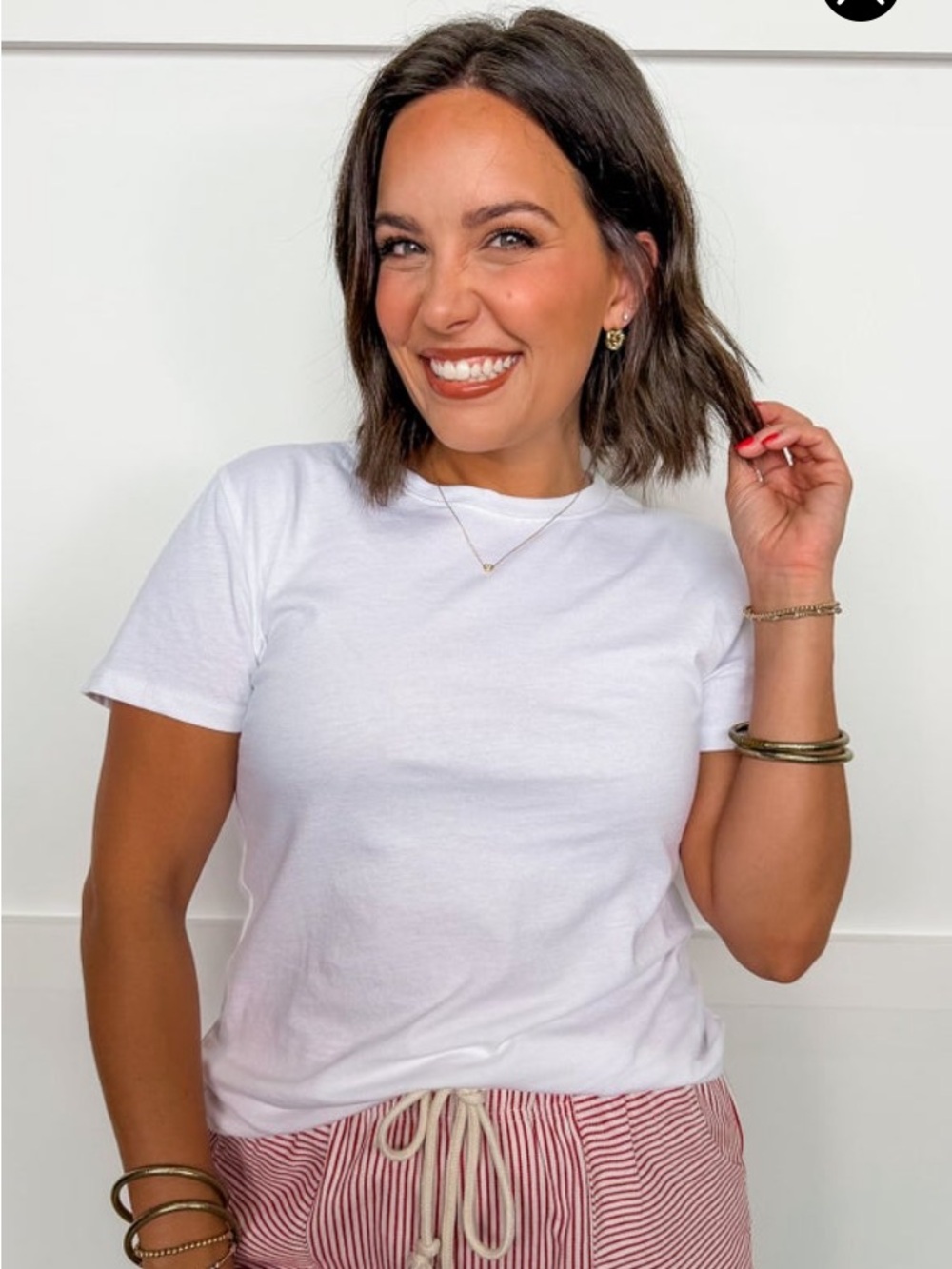 Classic White Short Sleeve Tee - Women's Essential